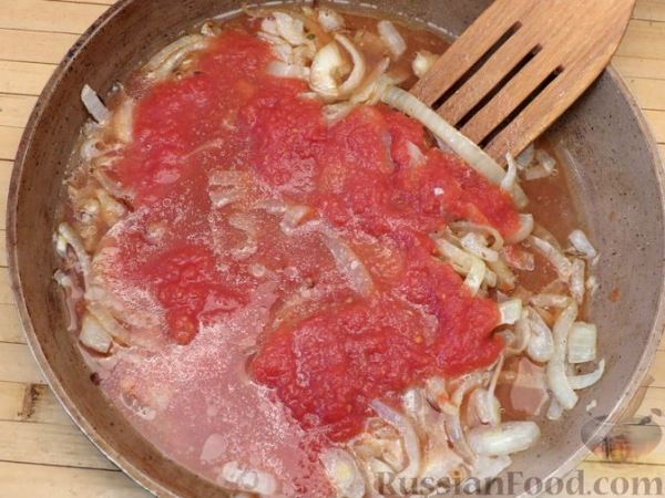 Куриный шашлык, запечённый в рукаве, с томатно-луковым соусом