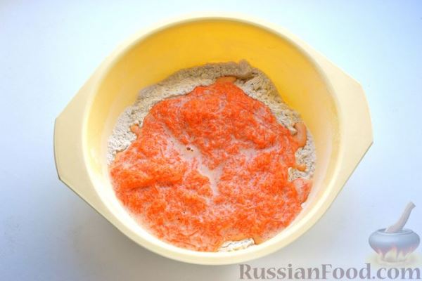 Морковное печенье с изюмом и корицей